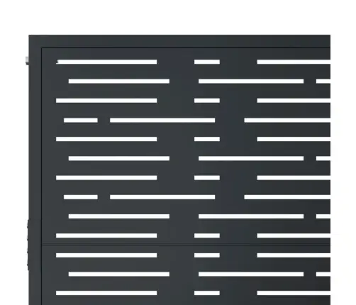 Dārza Vārti, Antracītpelēki, 105X155 Cm, Tērauds Vidaxl