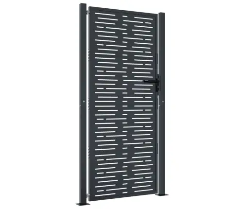 Dārza Vārti, Antracītpelēki, 105X180 Cm, Tērauds Vidaxl