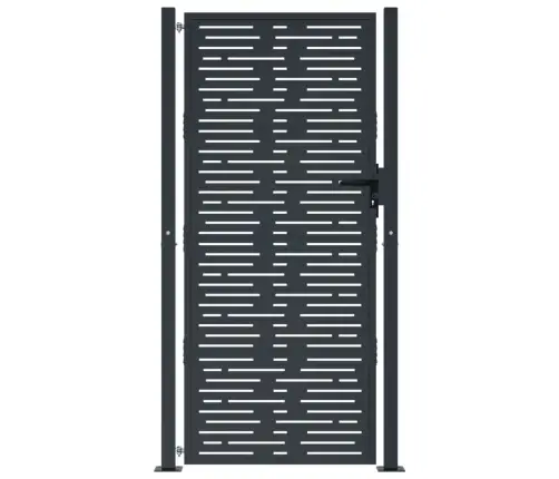 Dārza Vārti, Antracītpelēki, 105X180 Cm, Tērauds Vidaxl