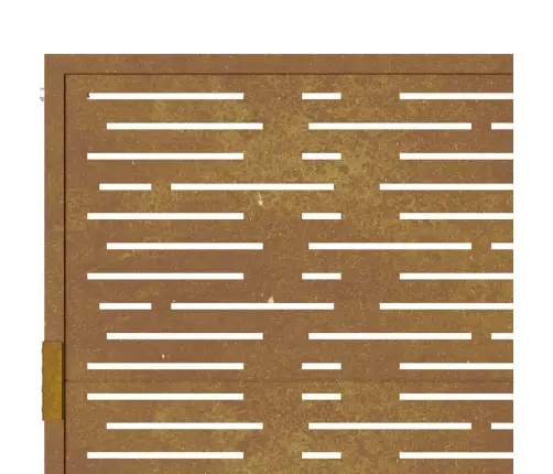 Sodo Vartai, 100X75 cm Corten Plienas, Kvadratinis Dizainas