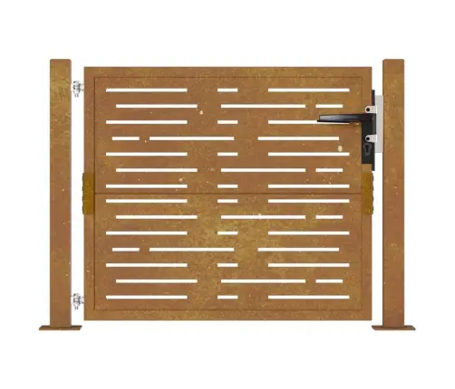 Dārza Vārti, 105X105 Cm, Tērauds Ar Rūsas Efektu Vidaxl