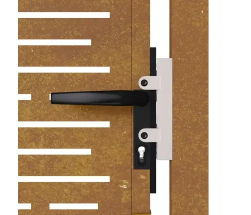 Dārza Vārti, 105X105 Cm, Tērauds Ar Rūsas Efektu Vidaxl