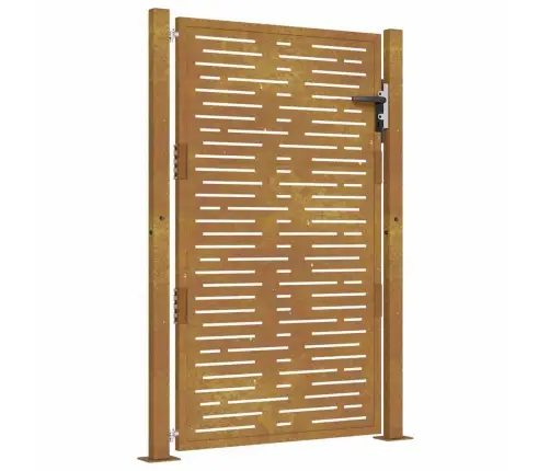 Dārza Vārti, 105X130 Cm, Tērauds Ar Rūsas Efektu Vidaxl