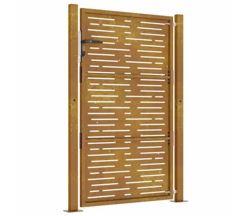 Dārza Vārti, 105X130 Cm, Tērauds Ar Rūsas Efektu Vidaxl