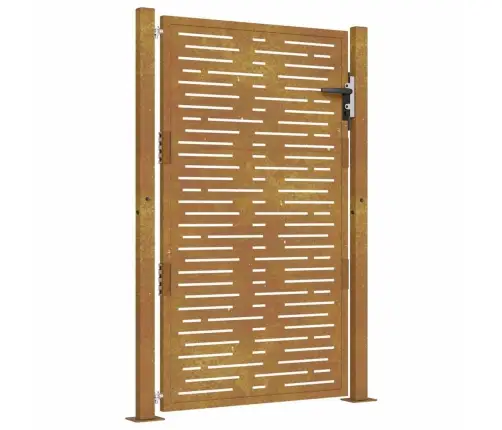 Dārza Vārti, 105X155 Cm, Tērauds Ar Rūsas Efektu Vidaxl