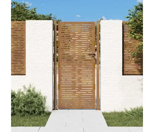 Dārza Vārti, 105X180 Cm, Tērauds Ar Rūsas Efektu Vidaxl