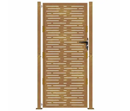 Dārza Vārti, 105X205 Cm, Tērauds Ar Rūsas Efektu Vidaxl