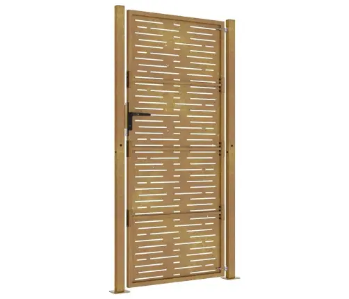 Dārza Vārti, 105X205 Cm, Tērauds Ar Rūsas Efektu Vidaxl