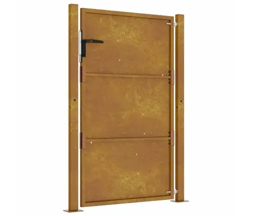 Dārza Vārti, 105X130 Cm, Tērauds Ar Rūsas Efektu Vidaxl