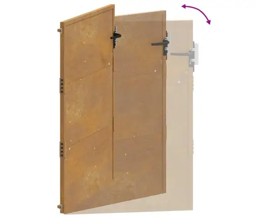 Aiavärav 105 X 155 Cm Corten Terasest