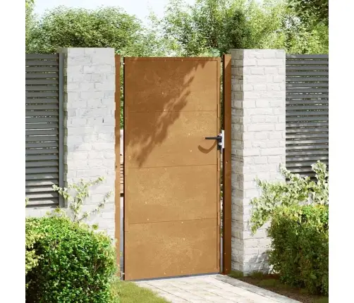 Dārza Vārti, 105X205 Cm, Tērauds Ar Rūsas Efektu Vidaxl