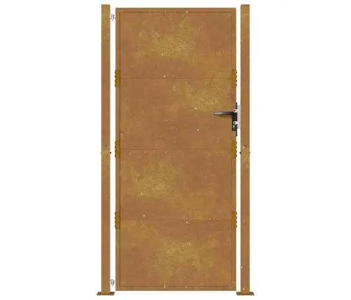 Dārza Vārti, 105X205 Cm, Tērauds Ar Rūsas Efektu Vidaxl