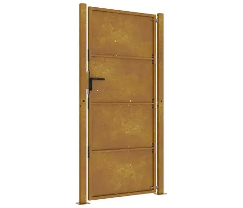 Dārza Vārti, 105X205 Cm, Tērauds Ar Rūsas Efektu Vidaxl