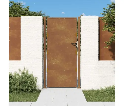 Dārza Vārti, 105X205 Cm, Tērauds Ar Rūsas Efektu Vidaxl