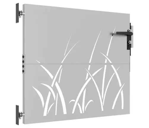 Dārza Vārti, 85X100 Cm, Tērauds Ar Rūsas Efektu, Zāles Dizains Vidaxl