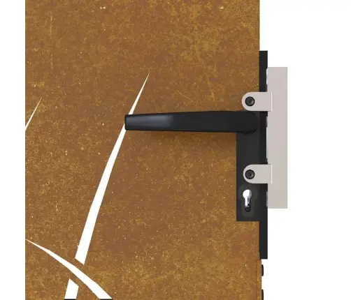 Dārza Vārti, 85X100 Cm, Tērauds Ar Rūsas Efektu, Zāles Dizains Vidaxl