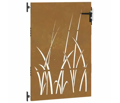 Aiavärav 85 X 125 Cm Corten Terasest Murukujundusega