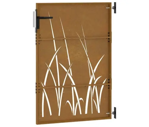 Aiavärav 85 X 125 Cm Corten Terasest Murukujundusega