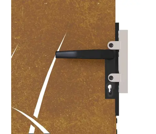 Aiavärav 85 X 125 Cm Corten Terasest Murukujundusega