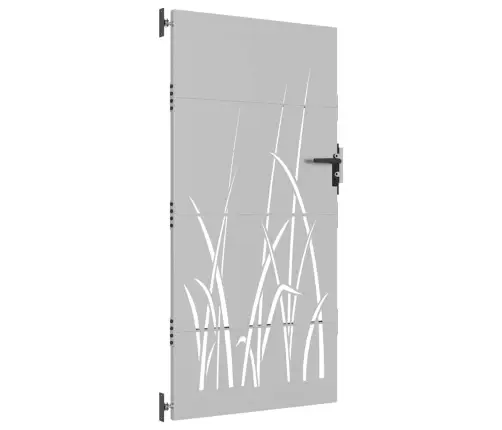 Dārza Vārti, 85X200 Cm, Tērauds Ar Rūsas Efektu, Zāles Dizains Vidaxl