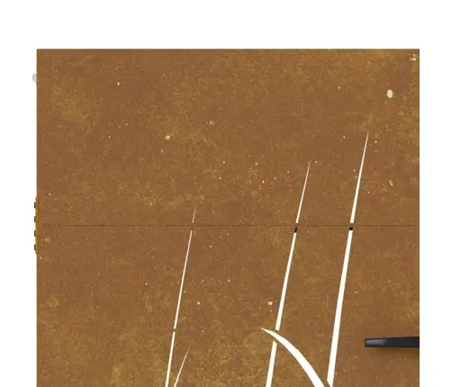 Dārza Vārti, 85X200 Cm, Tērauds Ar Rūsas Efektu, Zāles Dizains Vidaxl