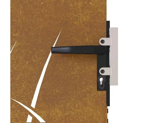 Dārza Vārti, 105X80 Cm, Tērauds Ar Rūsas Efektu, Zāles Dizains Vidaxl