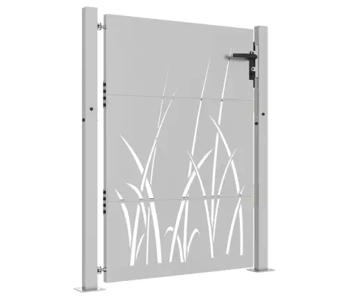 Dārza Vārti, 105X130 Cm, Tērauds Ar Rūsas Efektu, Zāles Dizains Vidaxl