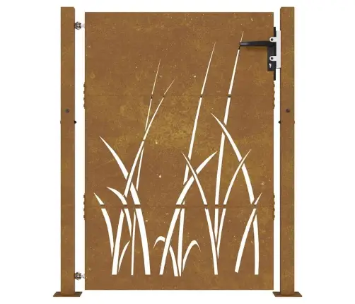 Aiavärav 100 X 150 Cm Corten Terasest Murukujundusega