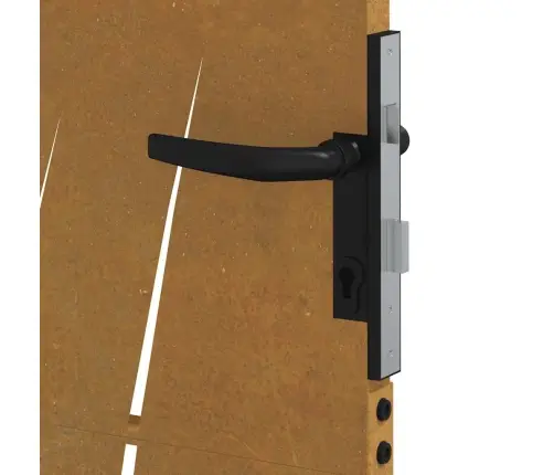 Aiavärav 100 X 150 Cm Corten Terasest Murukujundusega