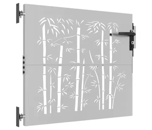 Aiavärav 85 X 75 Cm Corten Terasest Bambusdisainiga