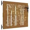 Dārza Vārti, 85X100 Cm, Tērauds, Rūsas Efekts, Bambusa Dizains Vidaxl