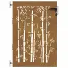 Aiavärav 85 X 150 Cm Corten Terasest Bambusdisainiga