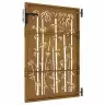 Aiavärav 85 X 150 Cm Corten Terasest Bambusdisainiga