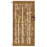 Dārza Vārti, 85X175 Cm, Tērauds, Rūsas Efekts, Bambusa Dizains Vidaxl