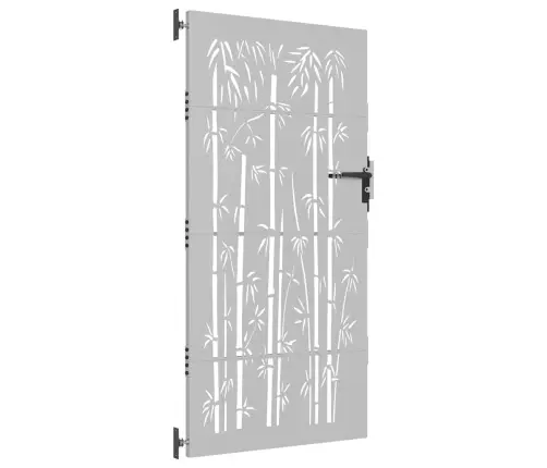 Dārza Vārti, 85X200 Cm, Tērauds, Rūsas Efekts, Bambusa Dizains Vidaxl