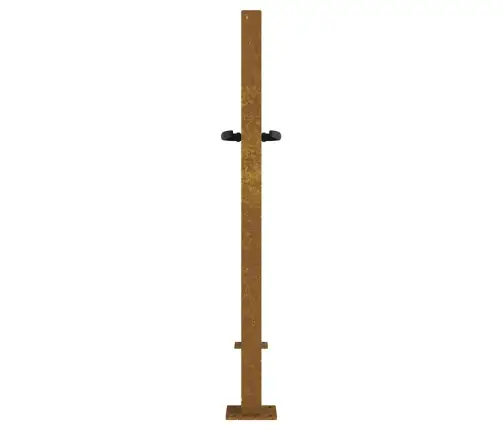 Dārza Vārti, 105X80 Cm, Tērauds, Rūsas Efekts, Bambusa Dizains Vidaxl