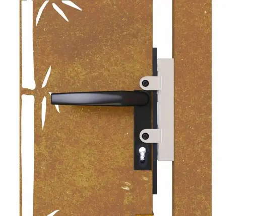 Dārza Vārti, 105X80 Cm, Tērauds, Rūsas Efekts, Bambusa Dizains Vidaxl