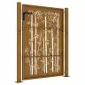 Dārza Vārti, 105X130 Cm, Tērauds, Rūsas Efekts, Bambusa Dizains Vidaxl