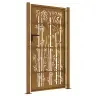 Sodo Vartai, 105X205 cm Corten Plienas, Bambuko Dizainas