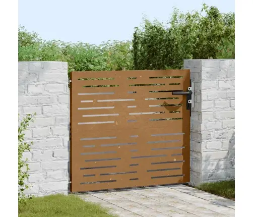 Dārza Vārti, 85X100 Cm, Tērauds Ar Rūsas Efektu Vidaxl