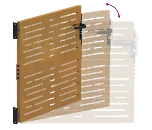 Dārza Vārti, 85X100 Cm, Tērauds Ar Rūsas Efektu Vidaxl