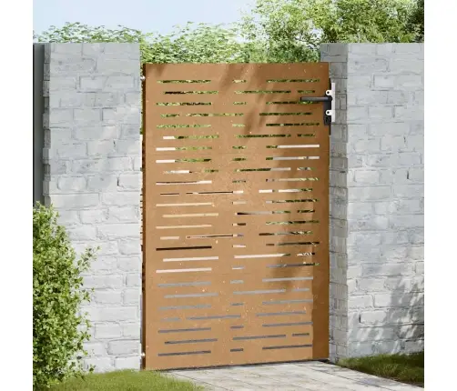 Dārza Vārti, 85X125 Cm, Tērauds Ar Rūsas Efektu Vidaxl