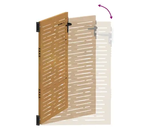 Dārza Vārti, 85X125 Cm, Tērauds Ar Rūsas Efektu Vidaxl