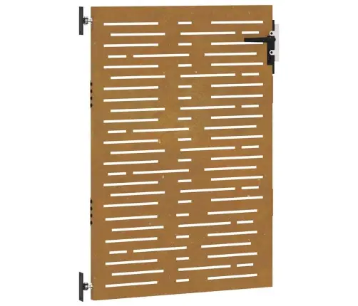 Sodo Vartai, 85X150cm Corten Plienas, Kvadratų Dizaino