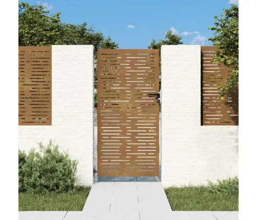 Dārza Vārti, 85X175 Cm, Tērauds Ar Rūsas Efektu Vidaxl