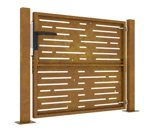 Dārza Vārti, 105X80 Cm, Tērauds Ar Rūsas Efektu Vidaxl