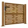 Sodo Vartai, 100X100 cm Corten Plienas, Kvadratinis Dizainas