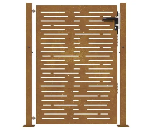 Dārza Vārti, 105X130 Cm, Tērauds Ar Rūsas Efektu Vidaxl