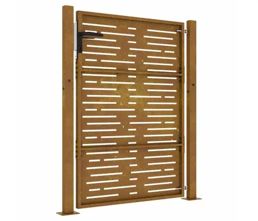 Dārza Vārti, 105X130 Cm, Tērauds Ar Rūsas Efektu Vidaxl