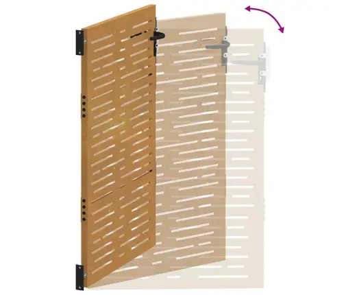 Dārza Vārti, 105X130 Cm, Tērauds Ar Rūsas Efektu Vidaxl